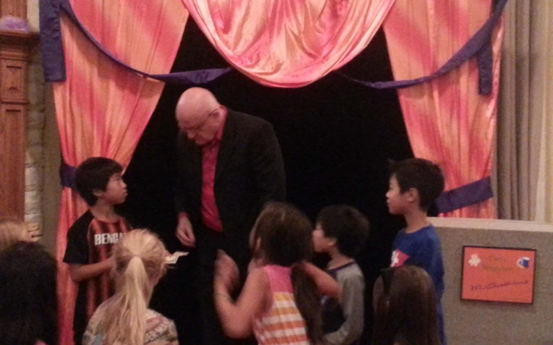 A magician doing tricks for kids in Allen TX