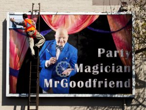 MrGoodfriend on a Dallas billboard